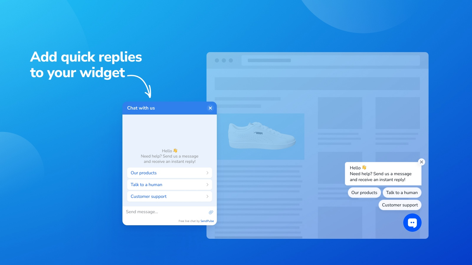 SendPulse Live Chat and Chatbot