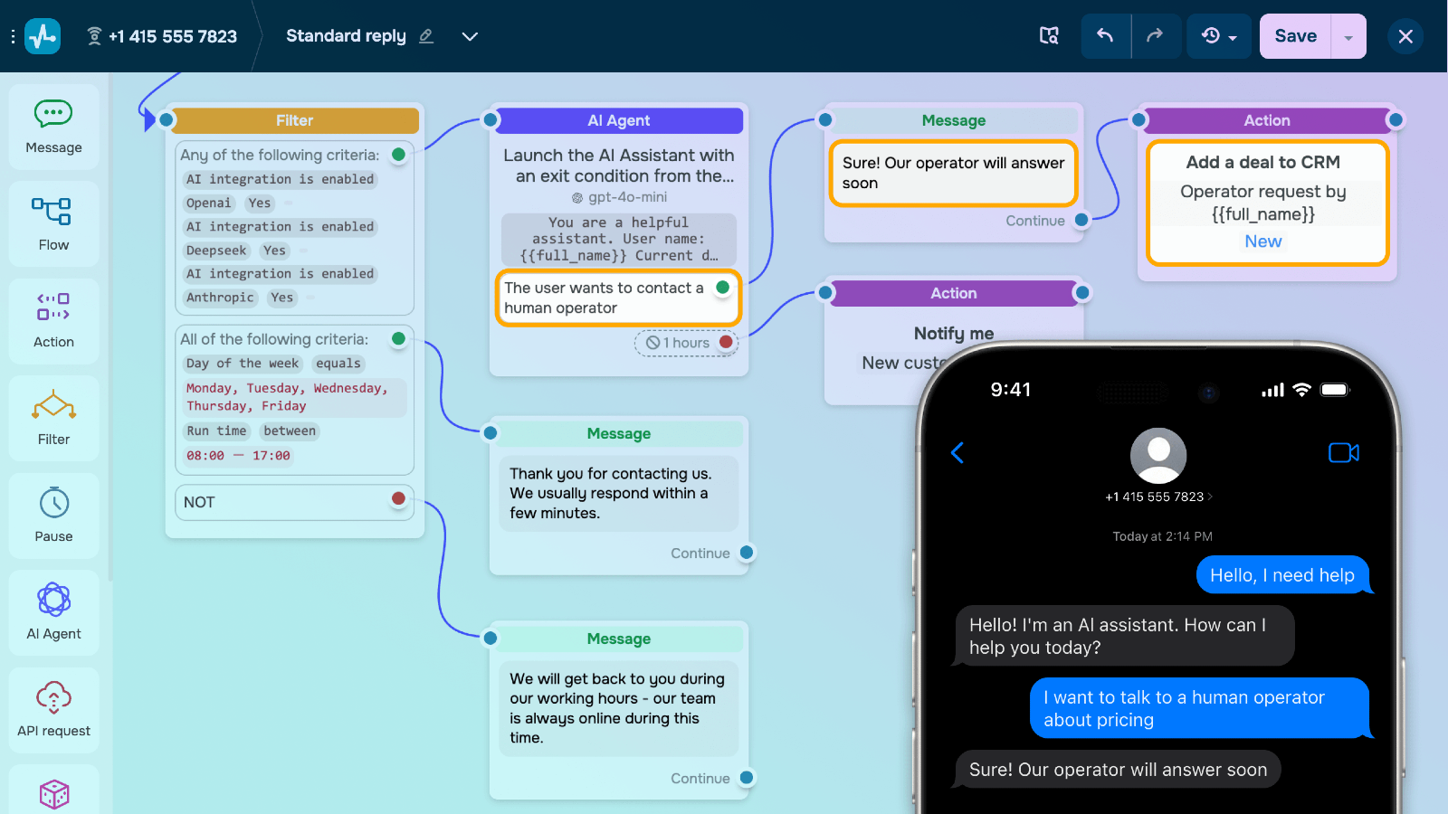 SMS Chat in SendPulse