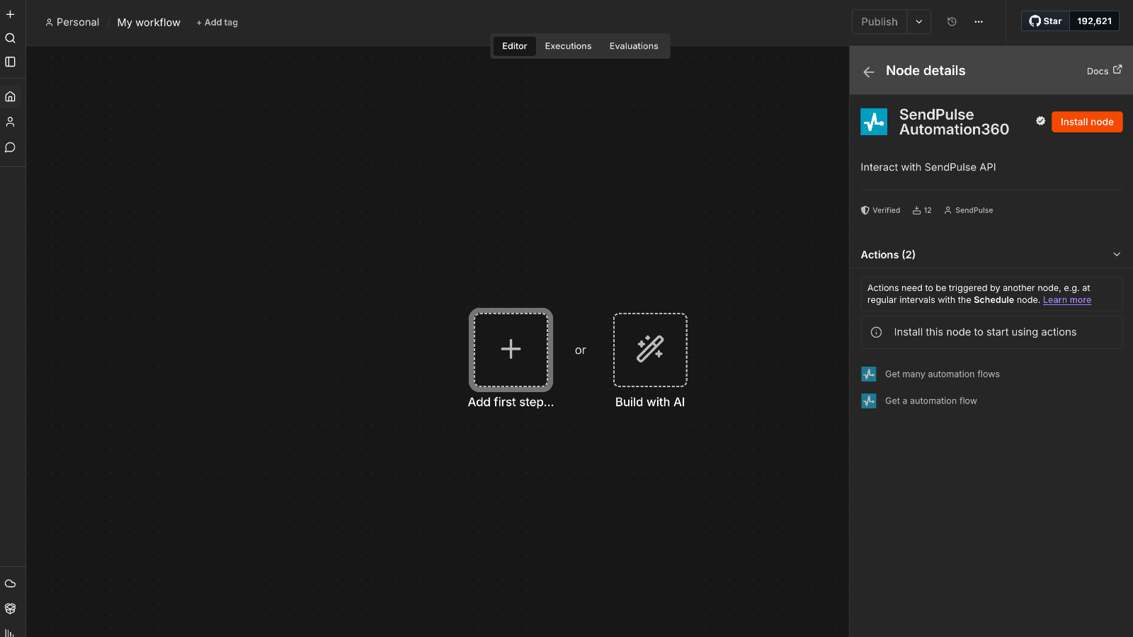 SendPulse Node for n8n