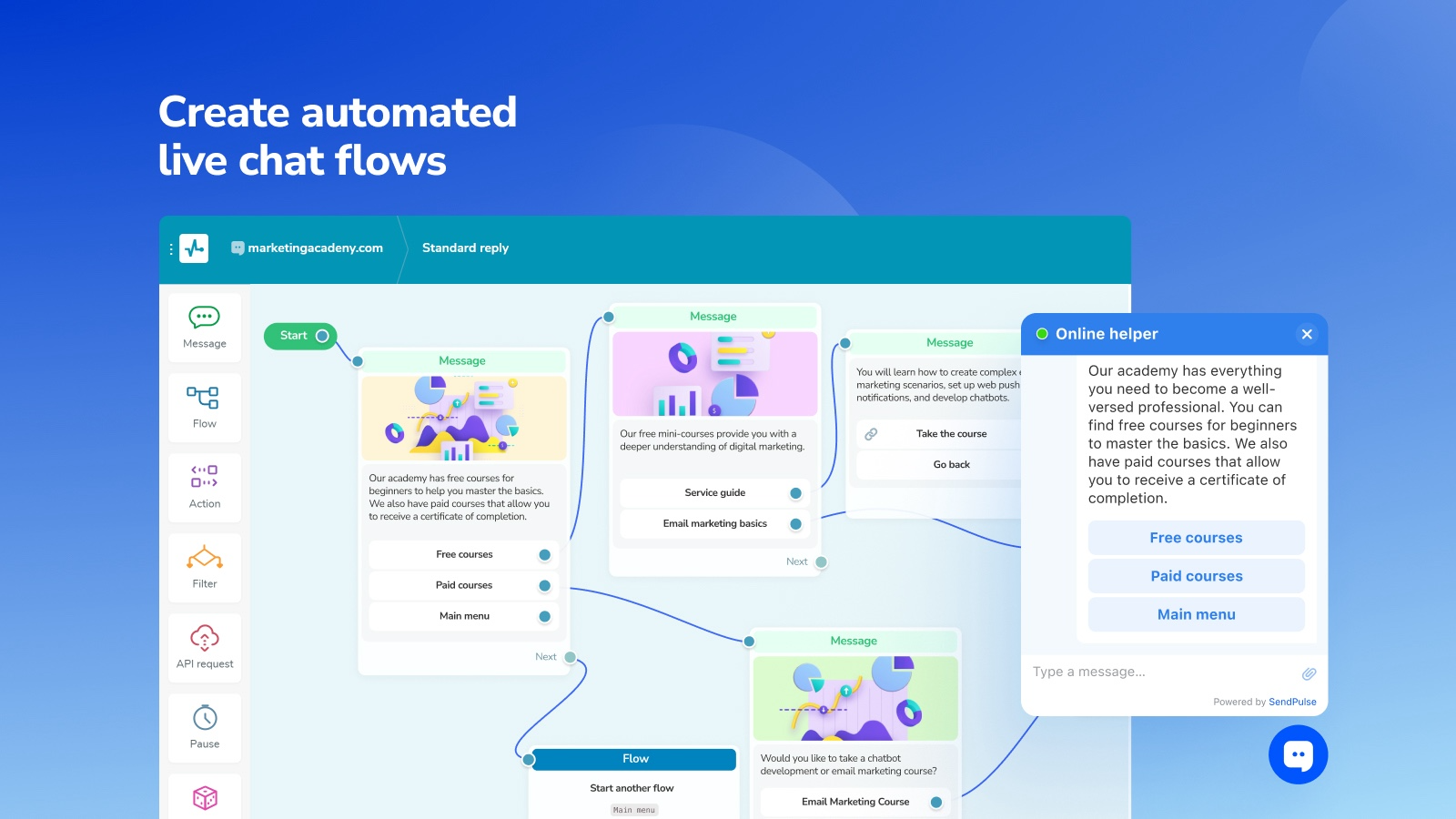 SendPulse Live Chat and Chatbot