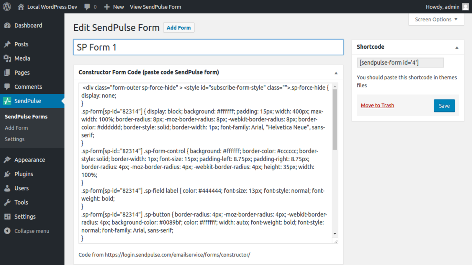 SendPulse Email Marketing Newsletter