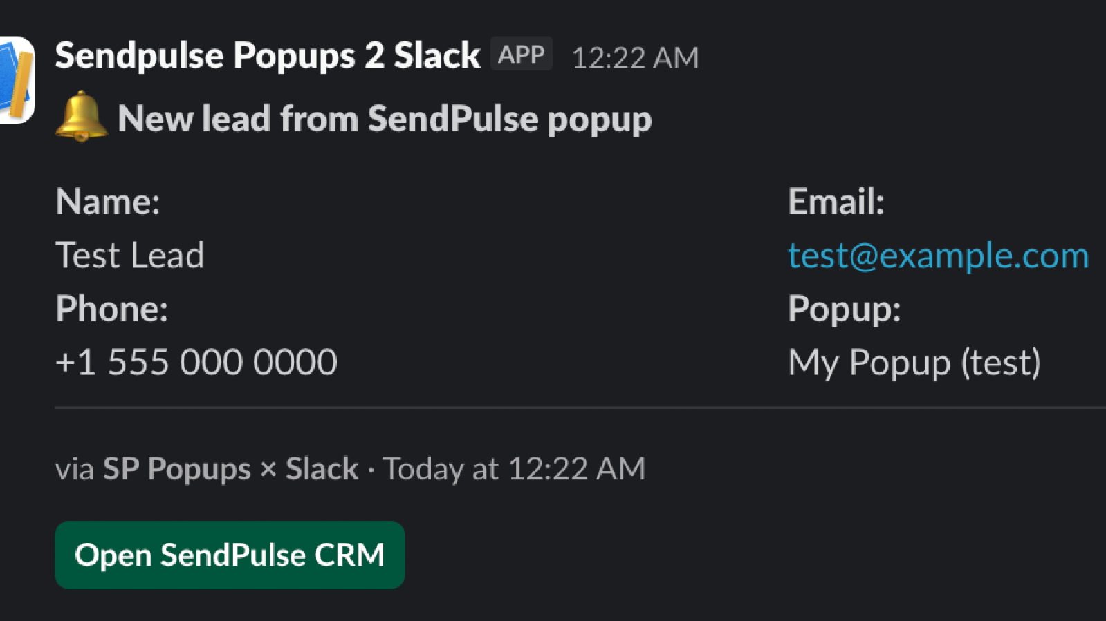 SP Popups vs Slack