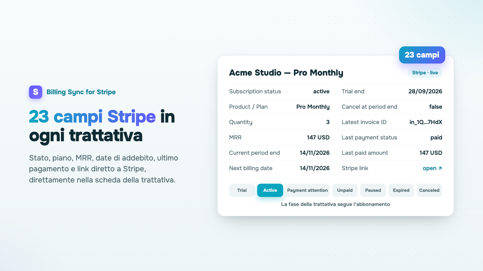 Billing Sync for Stripe