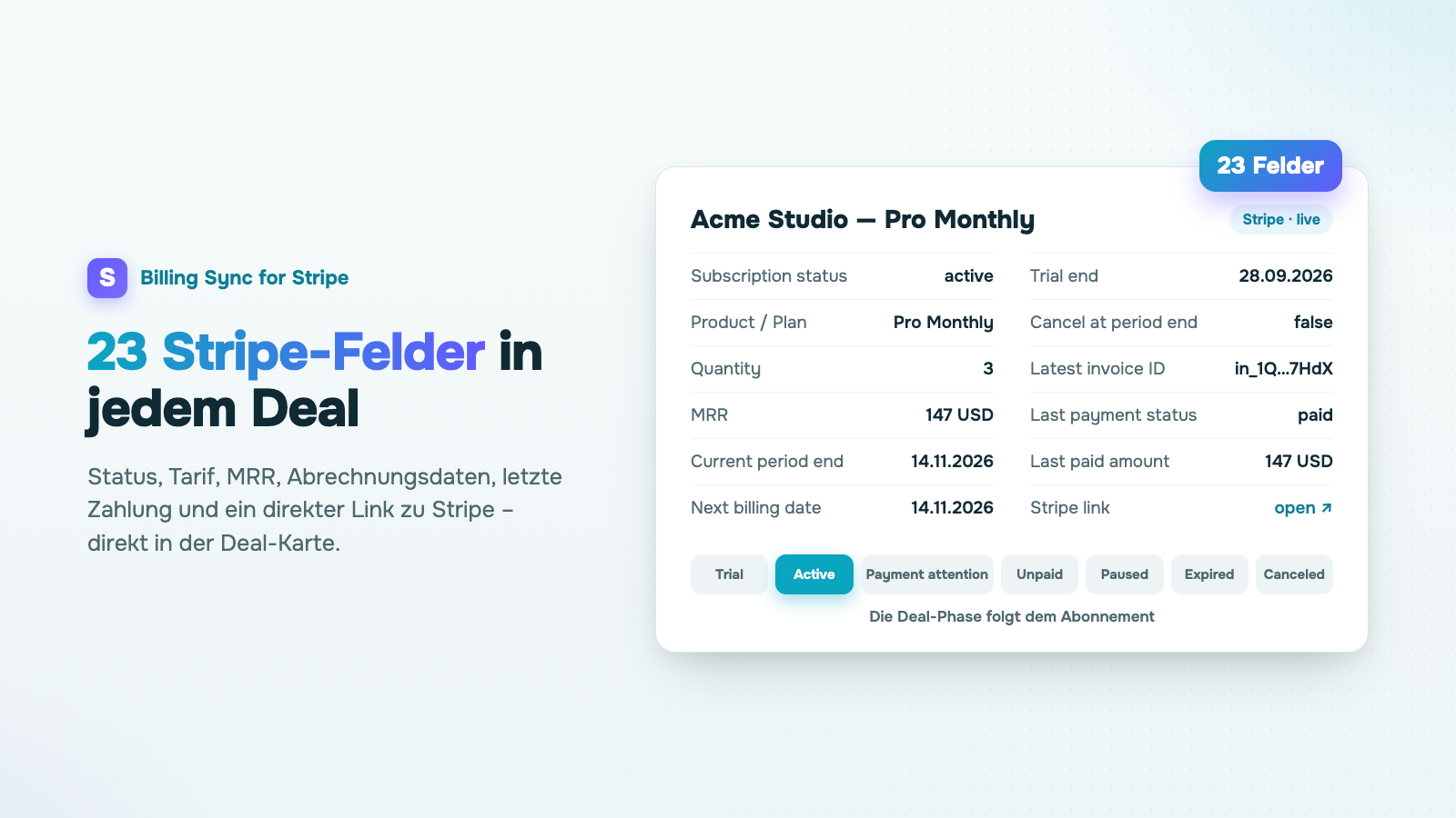 Billing Sync for Stripe