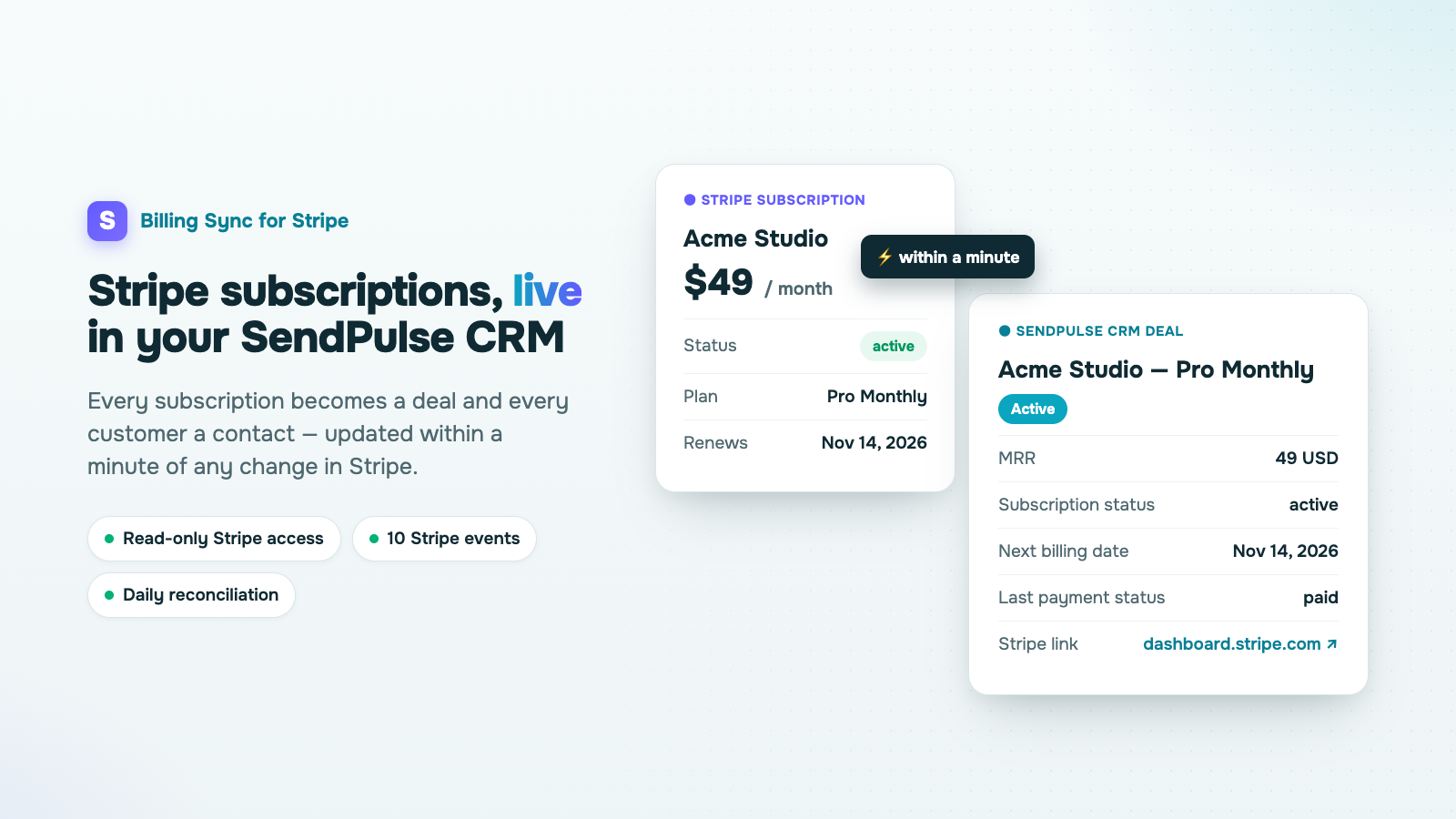 Billing Sync for Stripe