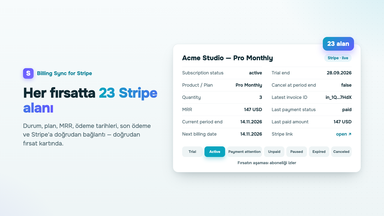 Billing Sync for Stripe